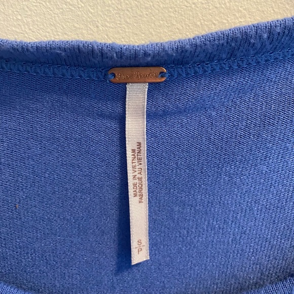 Free People Blue Babydoll Shirt - Picture 7 of 7